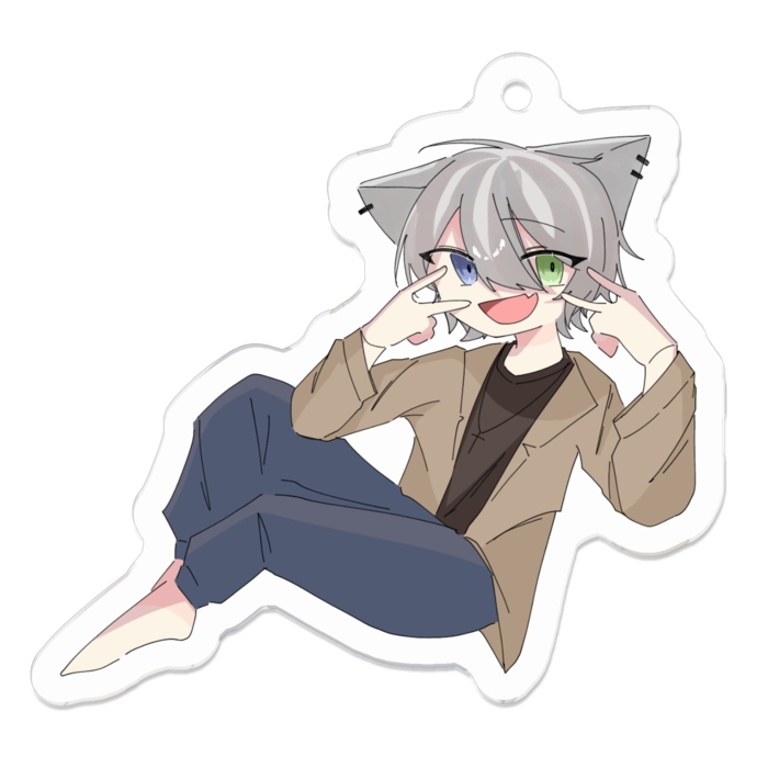 アクリルキーホルダー - 50 x 50 (mm)