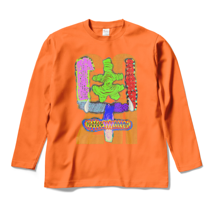 ロングスリーブTシャツ - M - オレンジ