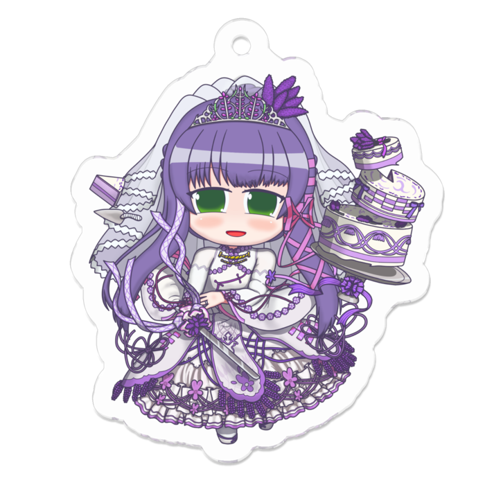 アクリルキーホルダー - 50 x 50 (mm)