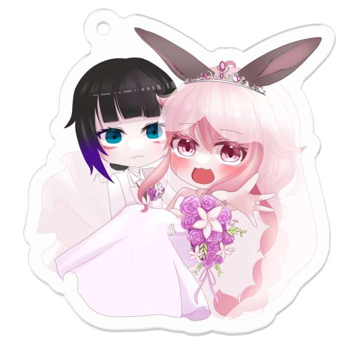 アクリルキーホルダー - 50 x 50 (mm)