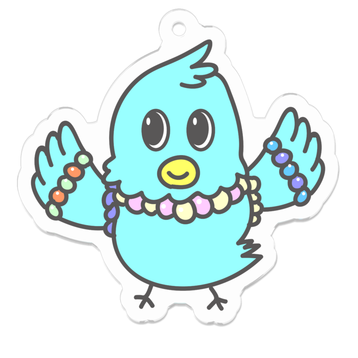 アクリルキーホルダー - 50 x 50 (mm)