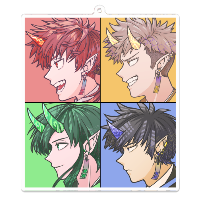 アクリルキーホルダー - 100 x 100 (mm)