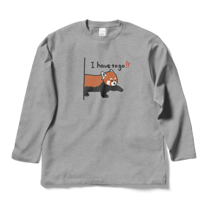 ロングスリーブTシャツ - L - 杢グレー