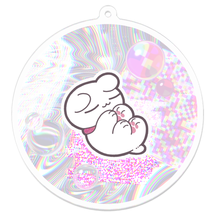 アクリルキーホルダー（コーティング） - 70 x 70 (mm)