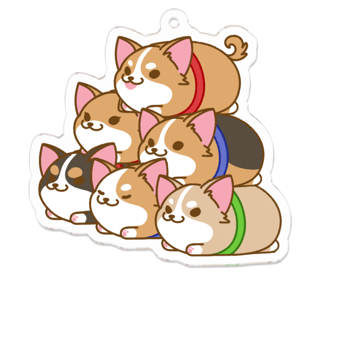 アクリルキーホルダー - 70 x 70 (mm)