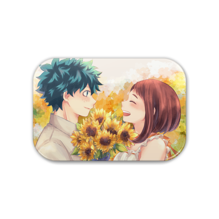 デク茶ひまわり缶バッジ Mamimumemo Booth