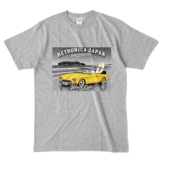 カラーTシャツ - L - 杢グレー (濃色)