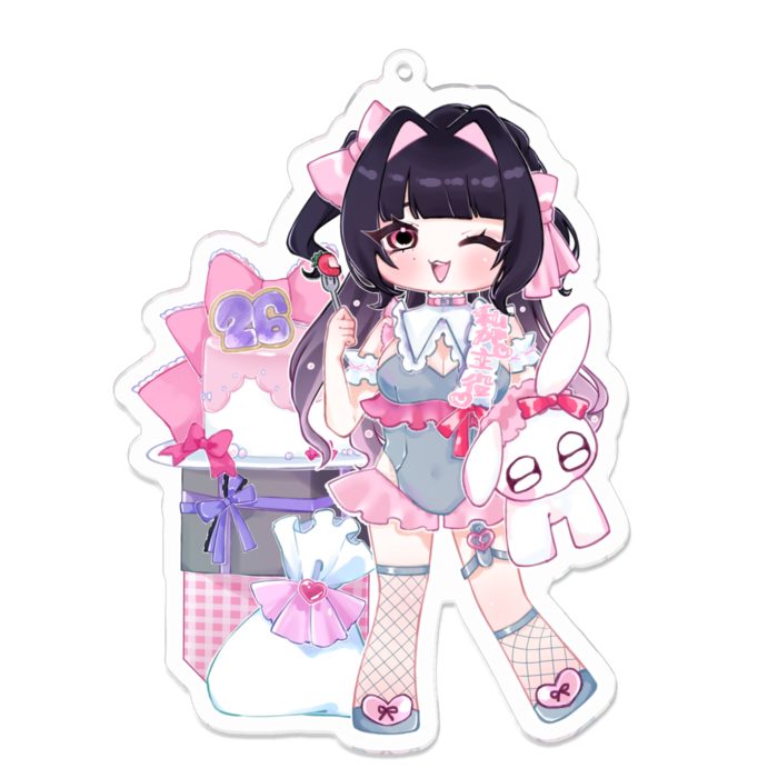 アクリルキーホルダー - 100 x 100 (mm)