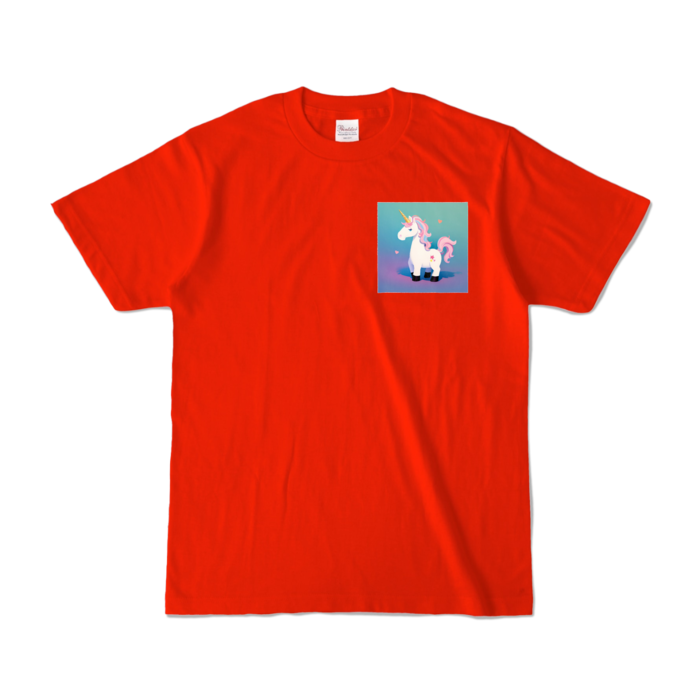 カラーTシャツ - S - レッド (濃色)