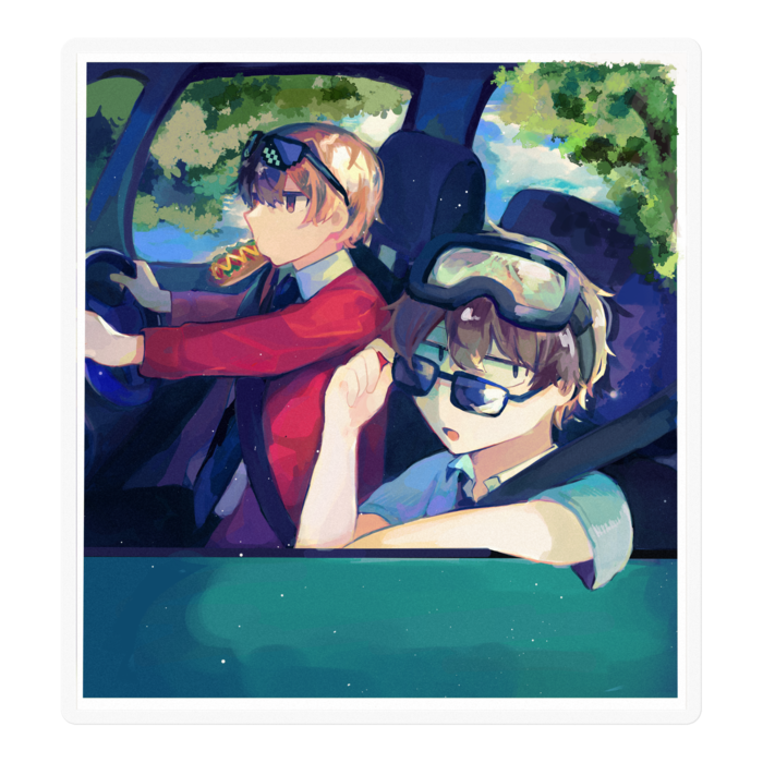 ステッカー - 100 x 100 (mm)