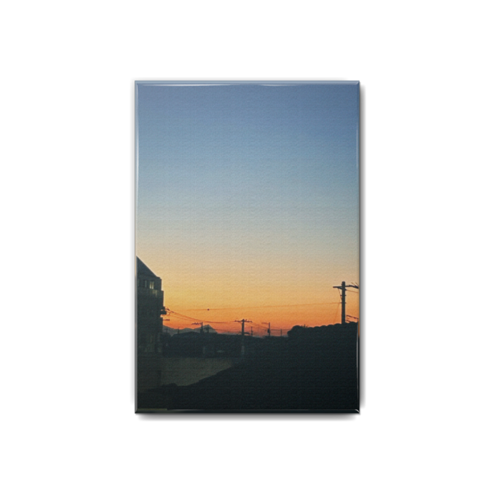 風景 夕焼け1 缶バッジ - 54x80mm