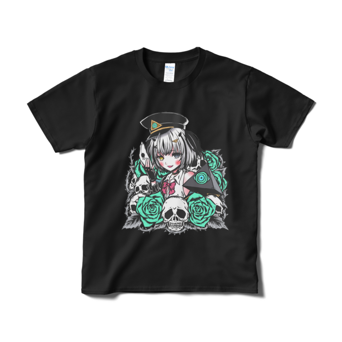 猫又先生のすてきなイラスト見せびらかし！Tシャツ - S - ブラック