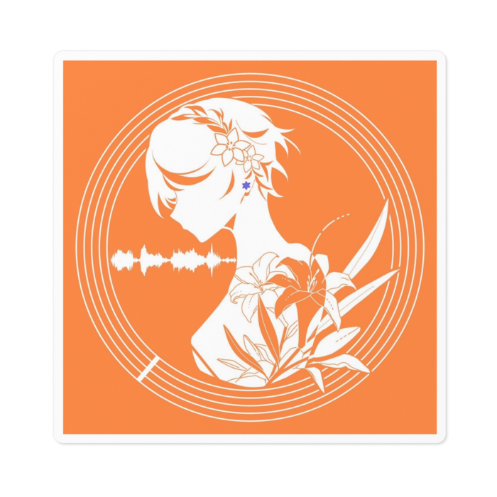 ステッカー - 100 x 100 (mm) orange
