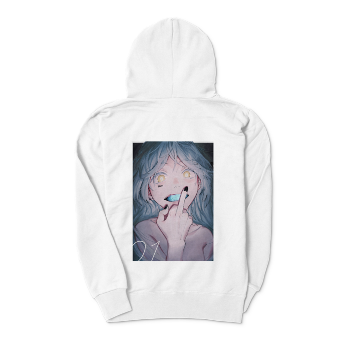 ジップパーカー - S - ホワイト