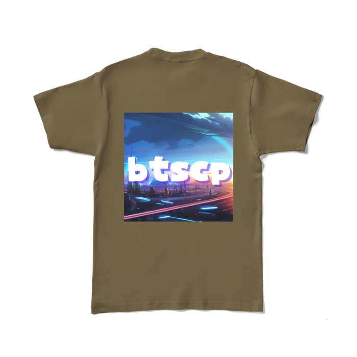 カラーTシャツ - L - オリーブ (濃色)