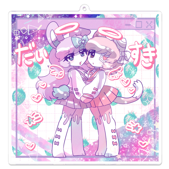 アクリルキーホルダー - 100 x 100 (mm)