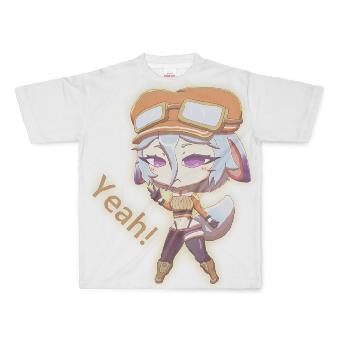 フルグラフィックTシャツ - L - 正面印刷のみ