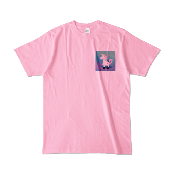 カラーTシャツ - L - ピーチ (淡色)