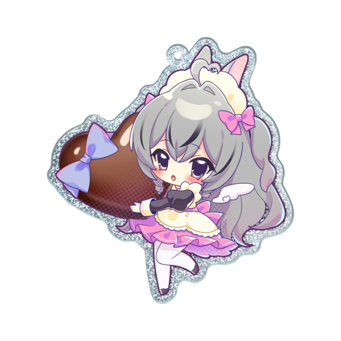 ラメアクリルキーホルダー - 70 × 70mm