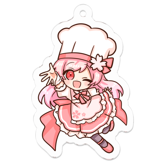 アクリルキーホルダー（コーティング） - 50 x 50 (mm)