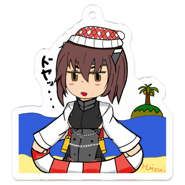 アクリルキーホルダー - 50 x 50 (mm)文字あり