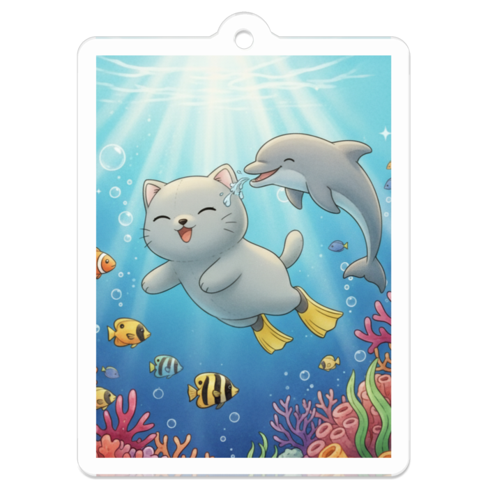 アクリルキーホルダー - 50 x 50 (mm)