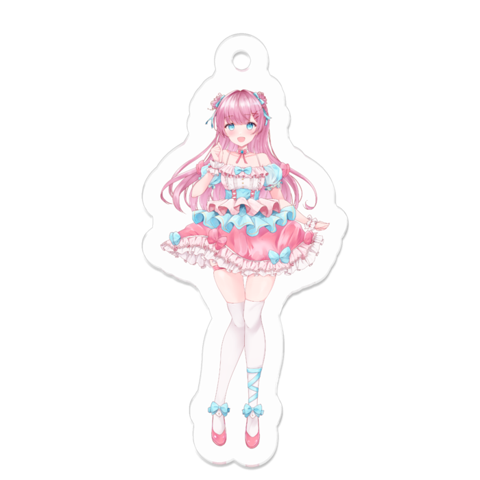 アクリルキーホルダー(コーティング) - 50 x 50 (mm)