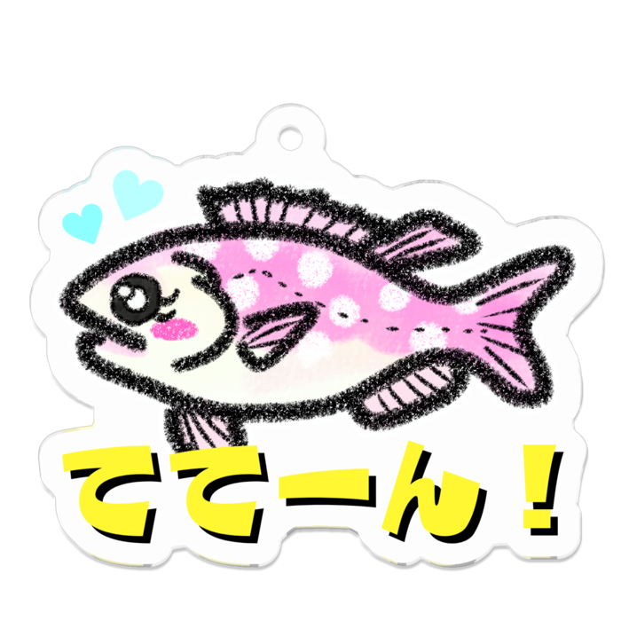 アクリルキーホルダー（コーティング） - 50 x 50 (mm)