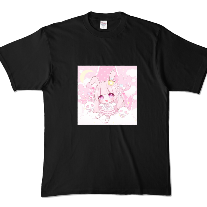 カラーTシャツ - XL - ブラック (前面)