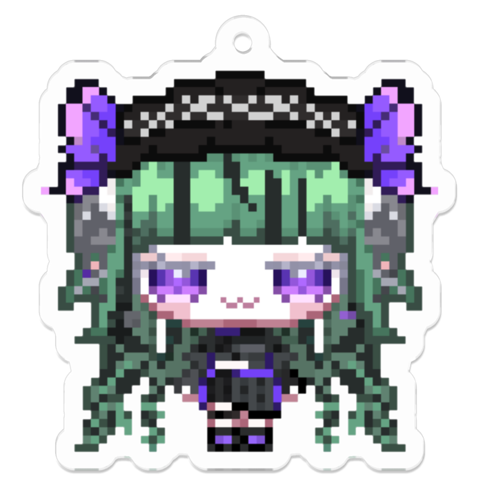 アクリルキーホルダーちびっこ - 50 x 50 (mm)