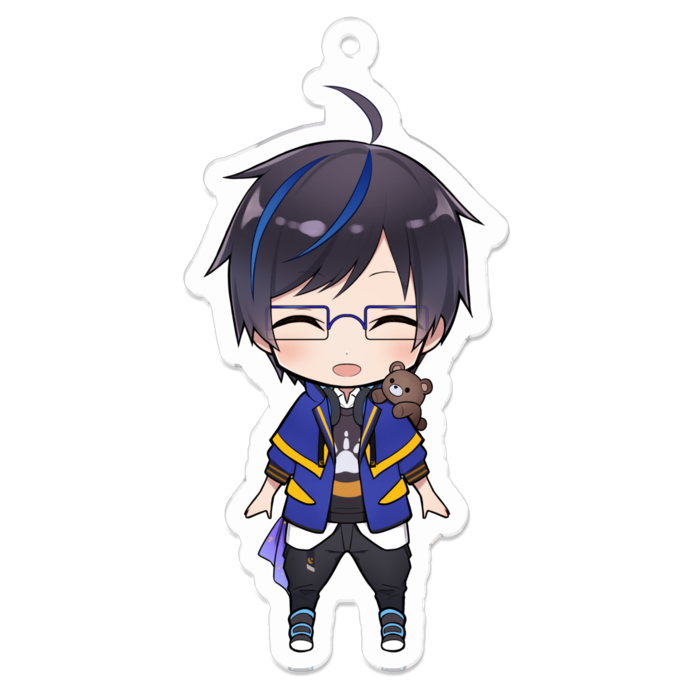 月ノ輪熊真（SD）アクリルキーホルダー 表情B- 70 x 70 (mm)