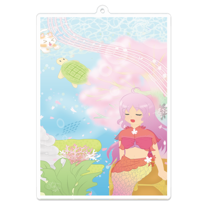 アクリルキーホルダー（コーティング有）- 約100 (mm)