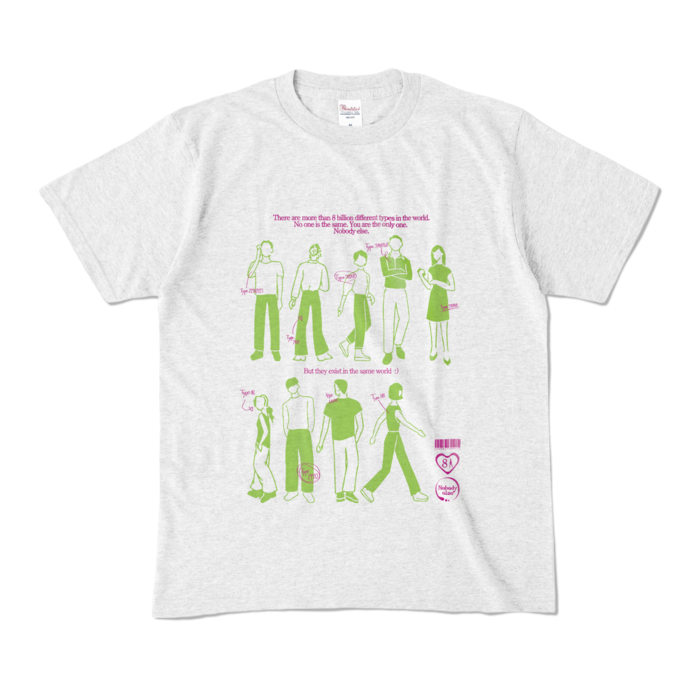 アッシュTシャツ - M - pink