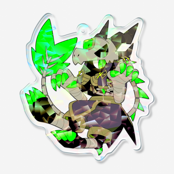ホログラムアクリルキーホルダー - 70 × 70mm