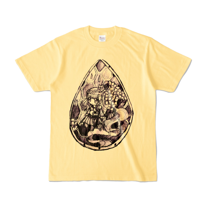 カラーTシャツ - S - ライトイエロー (淡色)