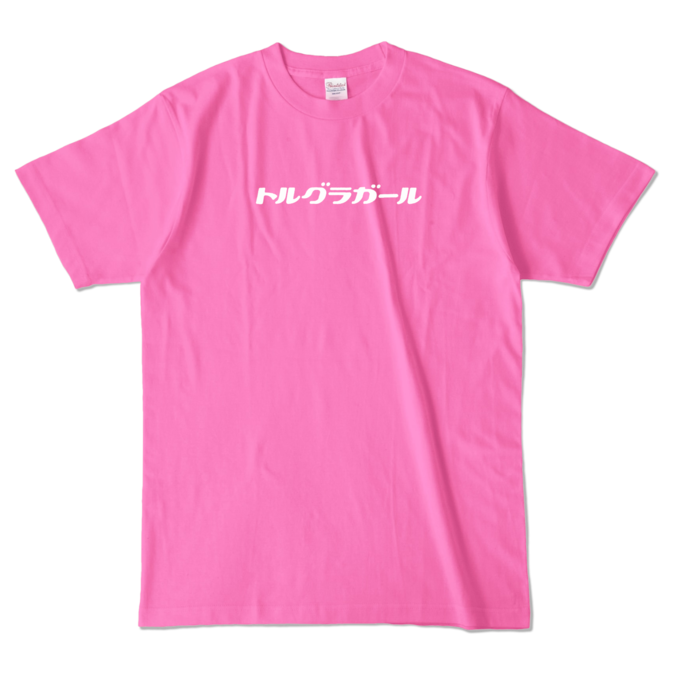 ガールTシャツ - L - ピンク (濃色)