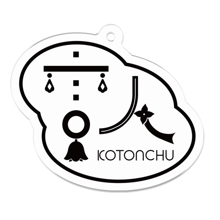 アクリルキーホルダー（コーティング） - 50 x 50 (mm)