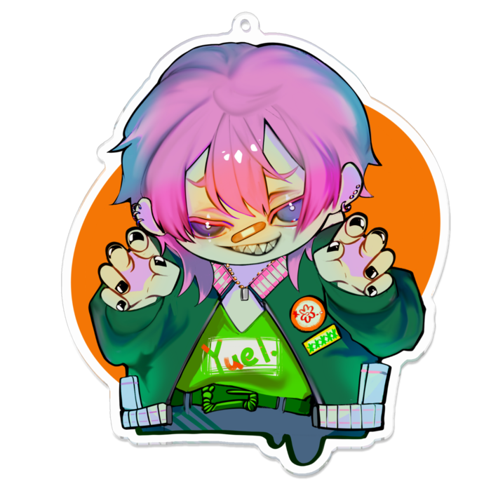 アクリルキーホルダー(コーティング) - 100 x 100 (mm)