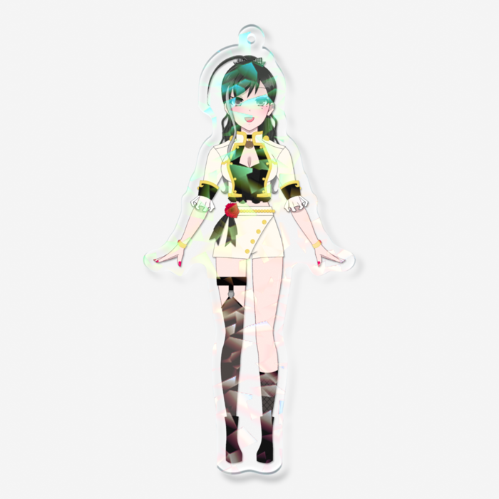 ホログラムアクリルキーホルダー(C) - 100 × 100mm