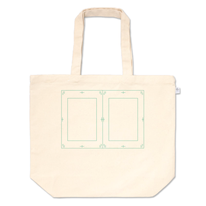 トートバッグ大 青