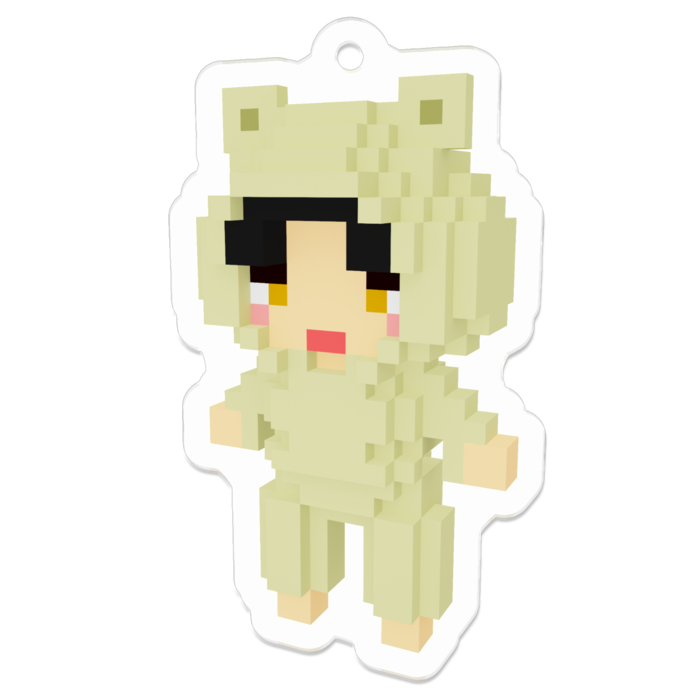 アクリルキーホルダー（コーティング）のこ部屋着