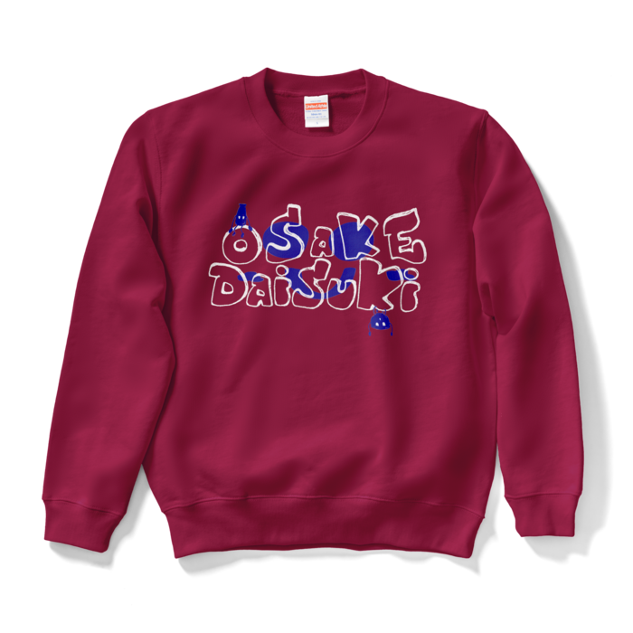 OSAKE SUKO sweatshirt - S - バーガンディ