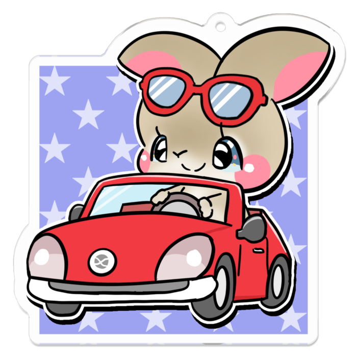 アクリルキーホルダー - 70 x 70 (mm)