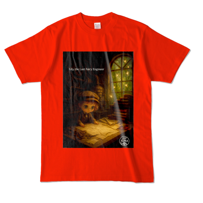 カラーTシャツ - L - レッド (濃色)