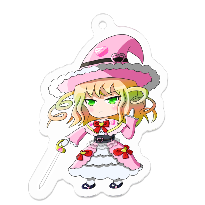 アクリルキーホルダー（コーティング） - 50 x 50 (mm)