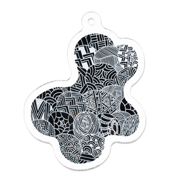 アクリルキーホルダー - 50 x 50 (mm)