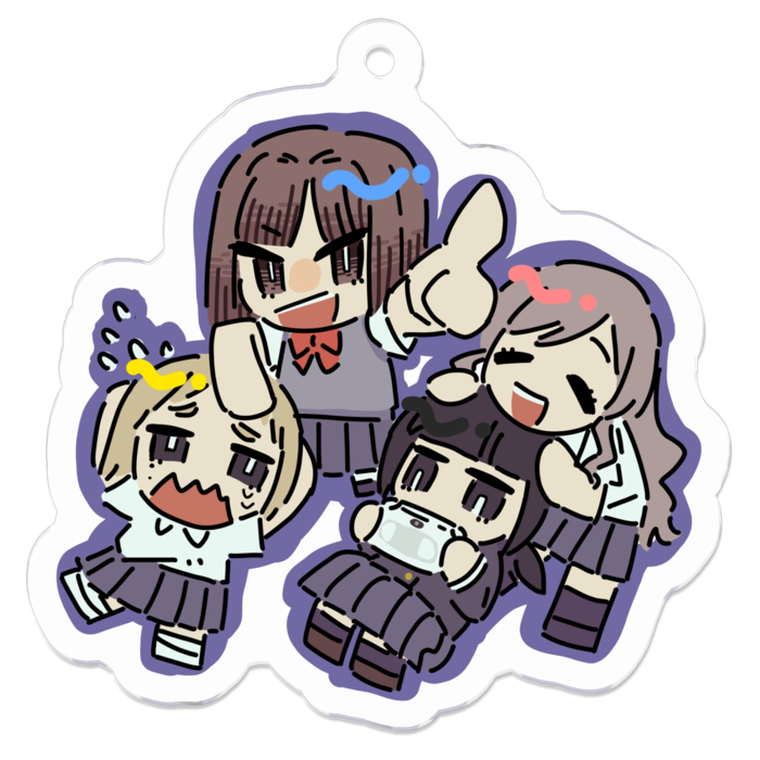 アクリルキーホルダー - 50 x 50 (mm)