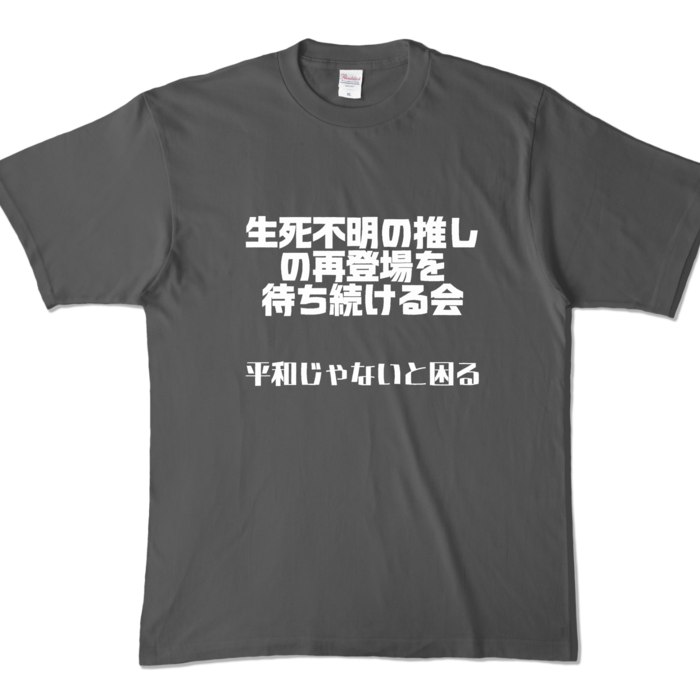 カラーTシャツ - XL - チャコール (濃色)