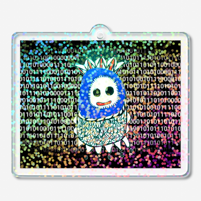 ホログラムアクリルキーホルダー - 50 × 50mm