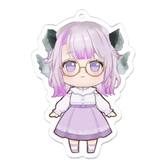 アクリルキーホルダー（コーティング） - 70 x 70 (mm)